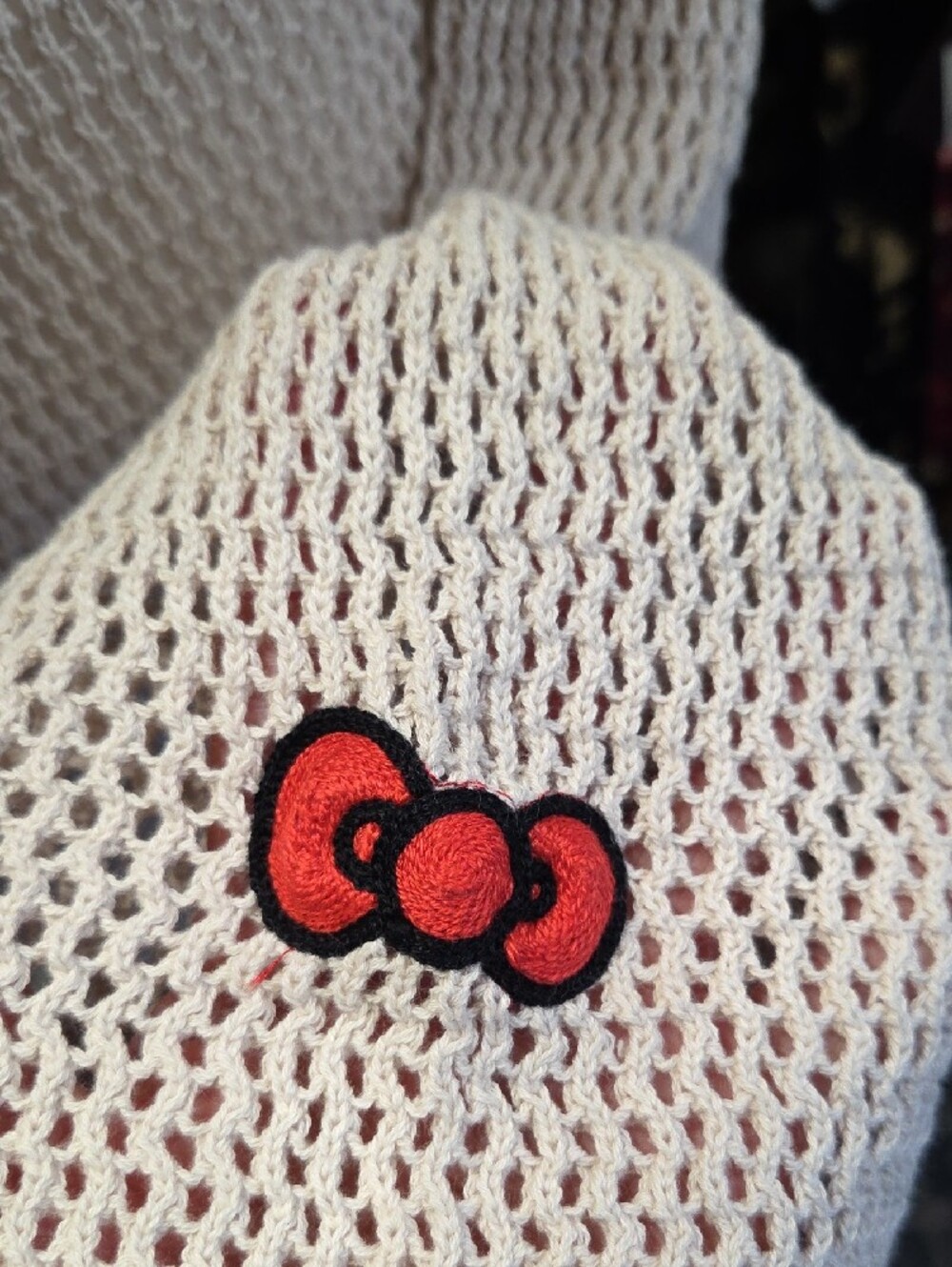 Hello Kitty Light Pink Knit Sweater - Picture 3 of 6